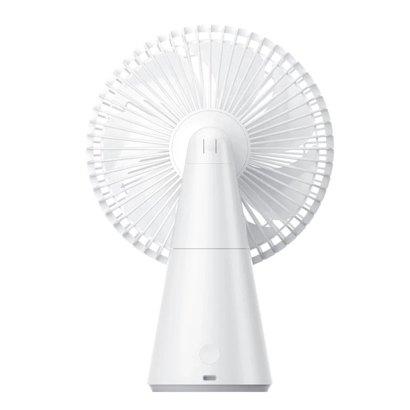 Xiaomi Wiederaufladbarer Mini-Ventilator BHR6089GL 2000mAh USB tragbarer Handventilator mit abnehmbarem Sockel, 4 Geschwindigkeiten, bürstenloser Motor, Weiß