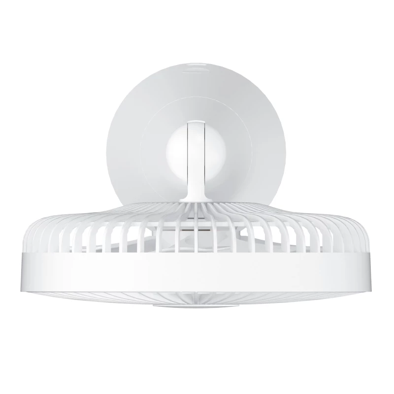 Xiaomi Wiederaufladbarer Mini-Ventilator BHR6089GL 2000mAh USB tragbarer Handventilator mit abnehmbarem Sockel, 4 Geschwindigkeiten, bürstenloser Motor, Weiß