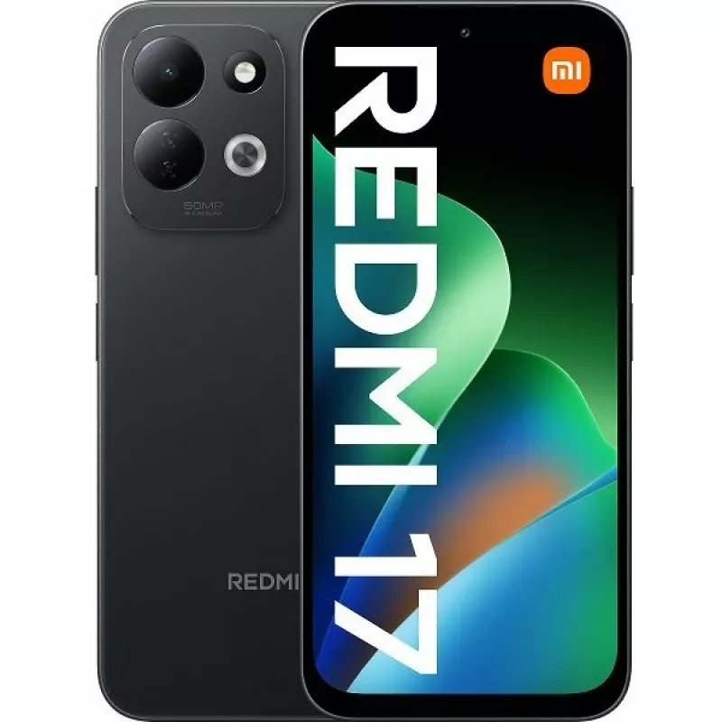 Xiaomi Redmi 17 6.9-Zoll-LCD 4GB+128GB Dual-SIM-4G-Smartphone Android 16 NFC Schwarz