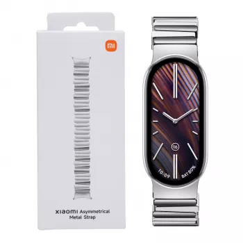 Xiaomi Smart Band 10 Asymmetrisches Metallarmband – Silber