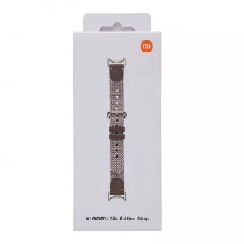 Xiaomi Smart Band 10 Gestrickter Seidenarmband - Federbraun