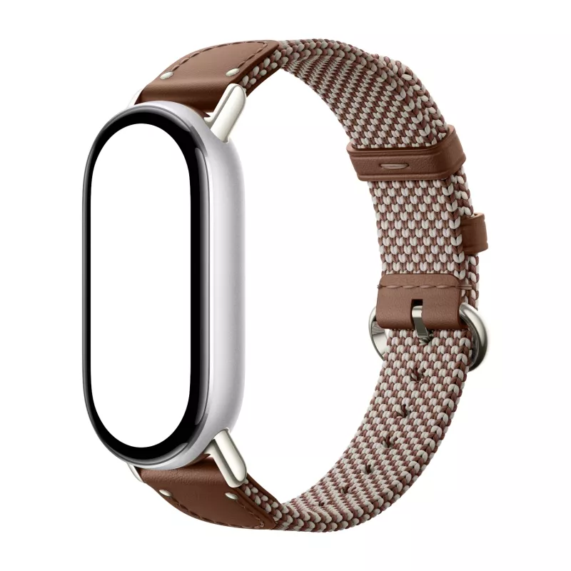 Xiaomi Smart Band 10 Gestrickter Seidenarmband - Federbraun