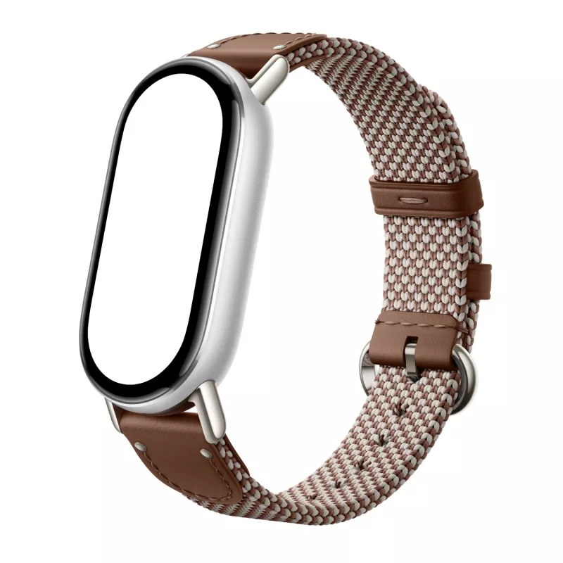 Xiaomi Smart Band 10 Gestrickter Seidenarmband - Federbraun