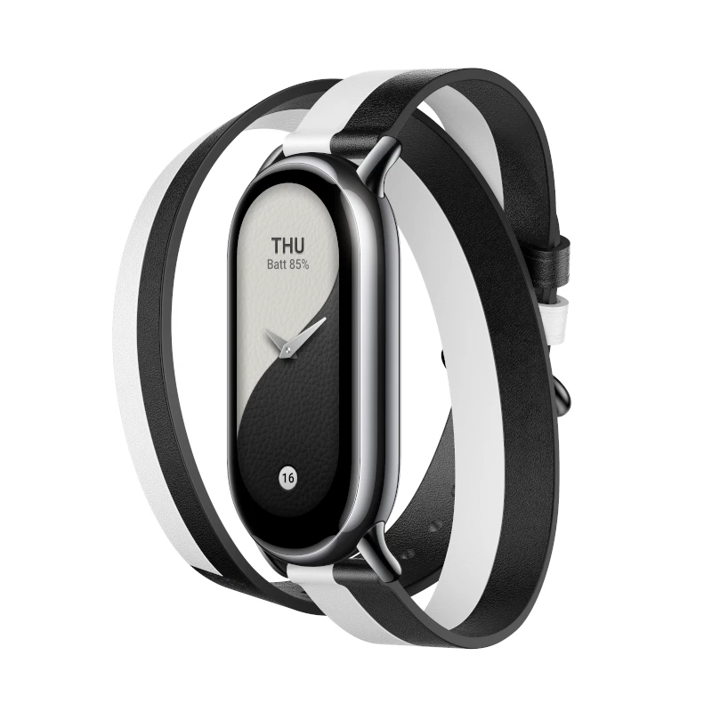 Xiaomi Smart Band 8 Doppelwickel-Armband - Schwarz und Weiß