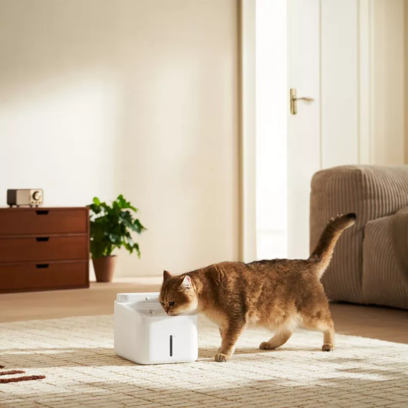 Xiaomi Smart Pet Fountain 2 - 2L Automatischer Katzen- und Hundetrinker mit Vierfachfiltration, App-Steuerung, leisem Pumpensystem, Weiß