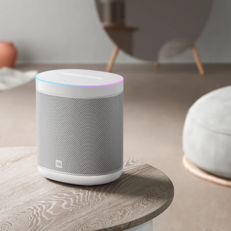 Xiaomi Smart Speaker mit Google Assistant, Chromecast, IR-Fernbedienung und LED-Uhr - Schwarz