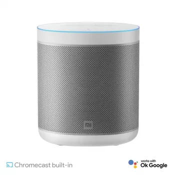 Xiaomi Smart Speaker mit Google Assistant, Chromecast, IR-Fernbedienung und LED-Uhr - Schwarz