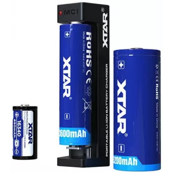 XTAR MC1 USB-C Einzelplatz-Li-Ionen-Akkuladegerät