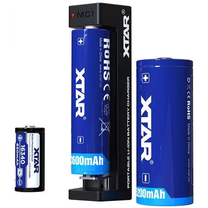 XTAR MC1 USB-C Einzelplatz-Li-Ionen-Akkuladegerät