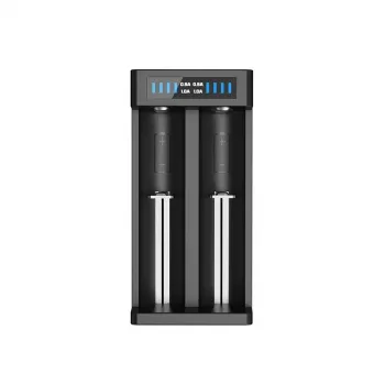 XTAR MC2+ 2-Slot Li-ion Akku-Ladegerät für 18650, 21700, 26650 und mehr (USB-betrieben)