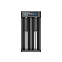 XTAR MC2+ 2-Slot Li-ion Akku-Ladegerät für 18650, 21700, 26650 und mehr (USB-betrieben)
