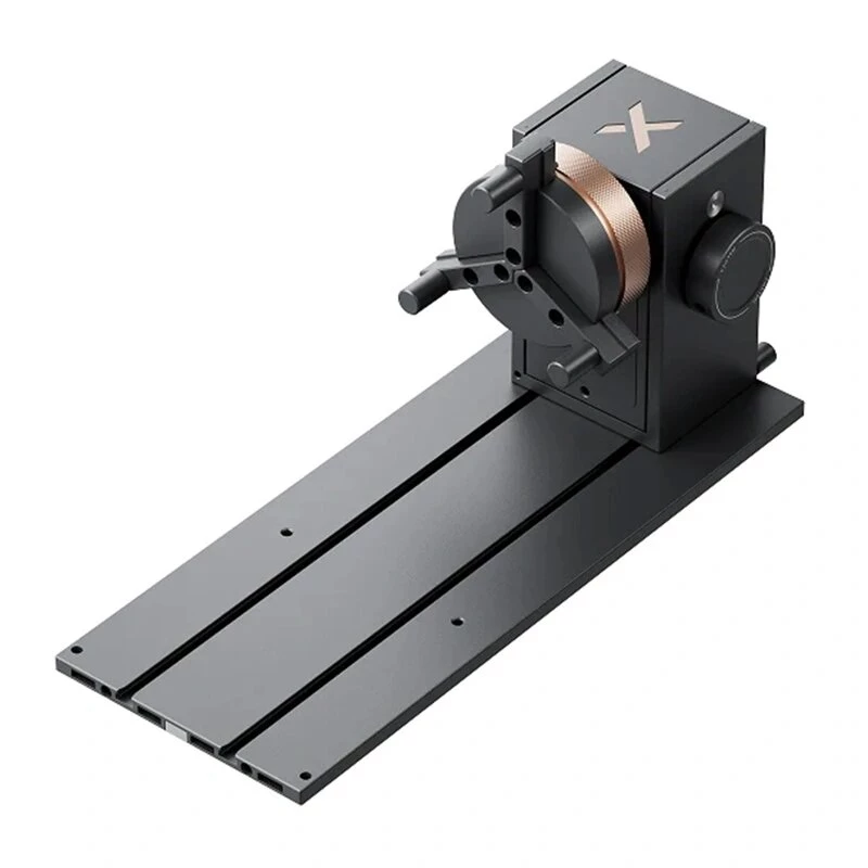 XTOOL RA3 Lite Rotating Adapter – 4-in-1 Rotary Attachment für xTool Laser-Gravierer (Chuck, Roller, Ring, Kugel)