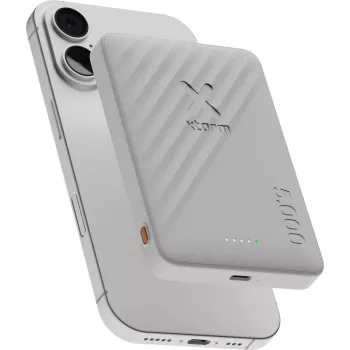 Xtorm Go2 Magnetische Kabellose Powerbank 5000mAh 15W Qi 18W USB-C Ice White XG2WPE057