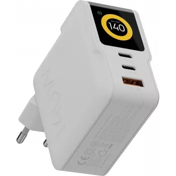 Xtorm NextGen GaN3 Ultra Wandladegerät 140W PD 2x USB-C 1x USB-A Weiß XECNG1400