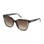 Yalea Damen-Sonnenbrille SYA028N5503KA Havanna Acetat-Gestell Braune Verlaufsgläser 55/17/140 mm