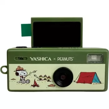 Yashica Funtastic Snoopy Green Schlüsselbundkamera – 2MP CMOS, 12MP interpolierte Auflösung, HD-Video, USB-C