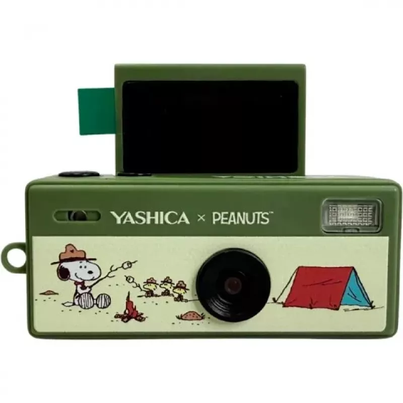 Yashica Funtastic Snoopy Green Schlüsselbundkamera – 2MP CMOS, 12MP interpolierte Auflösung, HD-Video, USB-C