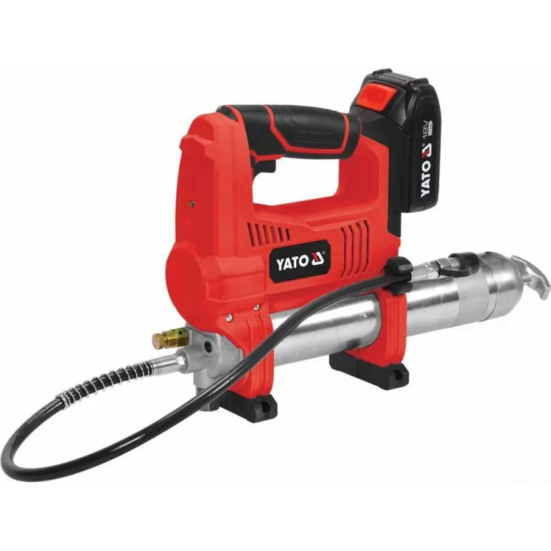 YATO YT-07020 18V Akku-Fettpresse 620 Bar mit 3,0Ah Akku und Ladegerät