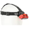 Yato YT-08594 COB LED Werkstattleuchte mit Magnetfuß und Schwenkhaken, 200 lm, 3x AA, Schwarz/Rot