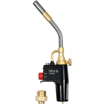 Yato YT-36715 Gasbrenner Einzel – 1300°C Butankartusche Lötlampe