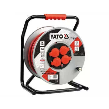 Yato YT-8107 Kabeltrommel 4 Steckdosen 40 m