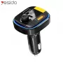 YESIDO Bluetooth to FM Transmitter 43W Fast Car Charger Y45 Black