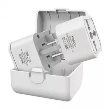 YESIDO MC25 Reiseadapter Steckerset Weiß