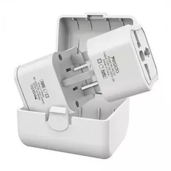 YESIDO MC25 Reiseadapter Steckerset Weiß