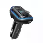 YESIDO Y44 MP3-Player Bluetooth Auto-Ladegerät mit QC3.0, LED-Display, Freisprecheinrichtung, Schwarz