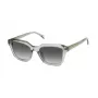 ZADIG & VOLTAIRE SZV364-5009RM Unisex Rechteckige Sonnenbrille - Schwarzer Acetatrahmen, Graue Verlaufsgläser - 50/17/140 mm