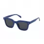 ZADIG & VOLTAIRE SZV401-480D82 Unisex Rechteck-Sonnenbrille - Schwarzer Acetatrahmen, graue Polycarbonat-Gläser, 48/17/140 mm