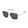 ZADIG & VOLTAIRE SZV413-580300 Herren-Sonnenbrille Schwarz Acetat Graue Gläser 58mm