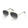 ZADIG & VOLTAIRE SZV415-600300 Herren Rechteck-Sonnenbrille, Schwarzer Rahmen, Graue Gläser, 60/17/140 mm
