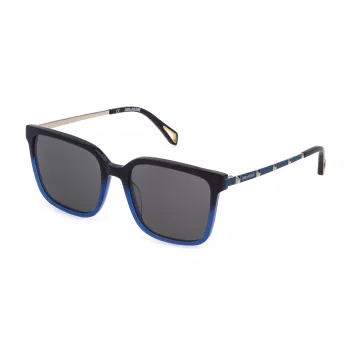 ZADIG & VOLTAIRE Damen Cat-Eye-Sonnenbrille SZV308-550D79 Schwarz/Grau