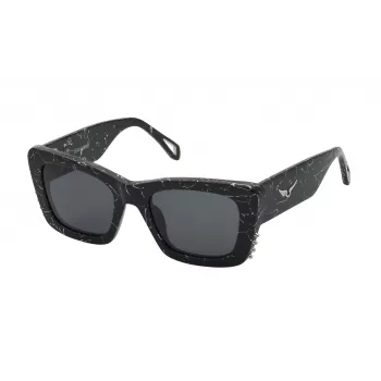 Zadig & Voltaire Damen Cat-Eye-Sonnenbrille SZV411V510869 Havana Braun Gradient 51mm