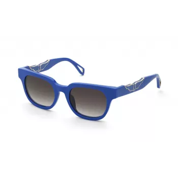 ZADIG & VOLTAIRE Damen Katzenaugen-Sonnenbrille SZV417-5009GU Schwarz/Grau Gradient 50/19/140 mm