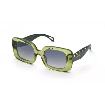 ZADIG & VOLTAIRE Damen Katzenaugen-Sonnenbrille SZV423-51M40X Havana Acetat Braun Verlaufsglas 51mm