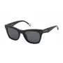 ZADIG & VOLTAIRE Damen Rechteckige Sonnenbrille SZV373-530700 Schwarz/Grau 53mm