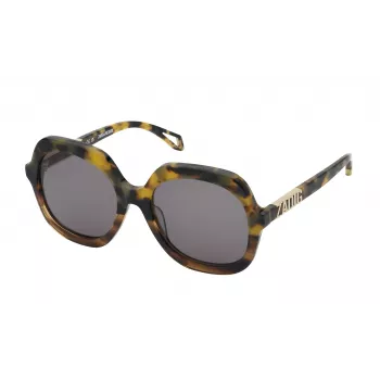 Zadig & Voltaire Damen Rechteckige Sonnenbrille SZV404-5607HL Havana/Braun Gradient 56mm