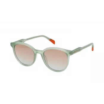 ZADIG & VOLTAIRE Damen-Sonnenbrille SZV376516A8G - Schwarzer Acetatrahmen, graue Polycarbonatgläser, 51 mm