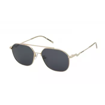 ZADIG & VOLTAIRE Damen-Sonnenbrille SZV377S560300 Havana Acetat eckiger Rahmen braune Verlaufsgläser 56/16/140 mm