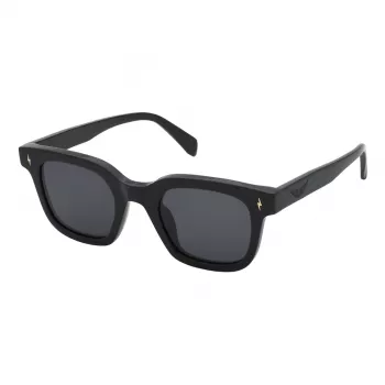 ZADIG & VOLTAIRE Damen-Sonnenbrille SZV401-540700 - Schwarzer Acetatrahmen, rauchgraue Gläser, 54 mm