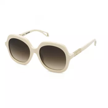 ZADIG & VOLTAIRE Damen-Sonnenbrille SZV404-5606Y1 - Schwarzer Acetatrahmen, grau verlaufende Gläser, UV400-Schutz