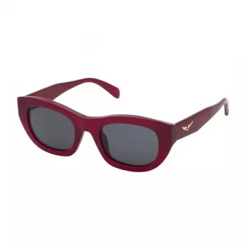 ZADIG & VOLTAIRE Damen-Sonnenbrille SZV408-5109M5 - Havanna-Acetatrahmen, braune Verlaufsgläser, UV400-Schutz