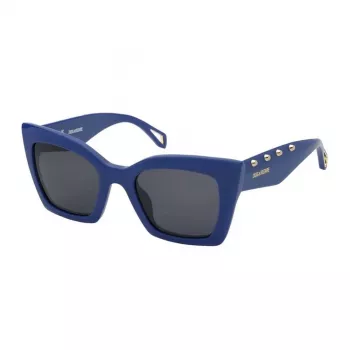 ZADIG & VOLTAIRE Damen-Sonnenbrille SZV409-520D82 Havana Acetat Gradient Grau