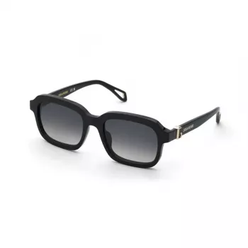 ZADIG & VOLTAIRE Damen-Sonnenbrille SZV416-530700 Havana Acetat eckiger Rahmen braune Gläser 53mm