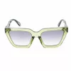 ZADIG & VOLTAIRE Damen-Sonnenbrille SZV418-53M40X Havana Acetat eckiger Rahmen braune Gläser 53/19/140 mm