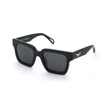ZADIG & VOLTAIRE Damen-Sonnenbrille SZV419V55700Y Schwarz/Grau 55mm