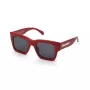 ZADIG & VOLTAIRE Damen-Sonnenbrille SZV421-5006XX (50/21/140 mm) Schwarzer Acetatrahmen Graue Polycarbonatgläser UV400