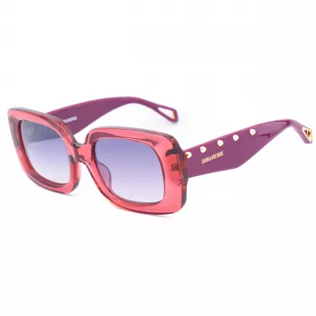 ZADIG & VOLTAIRE Damen-Sonnenbrille SZV423-516MHX Havana Acetat Rechteckig 51mm